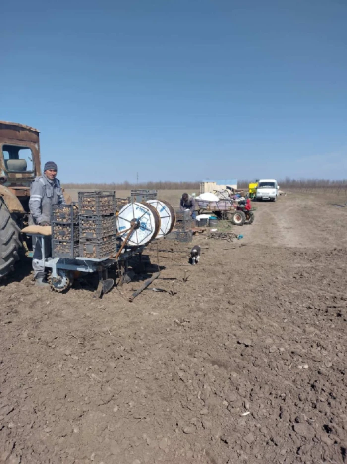 Анатолій працює на полі