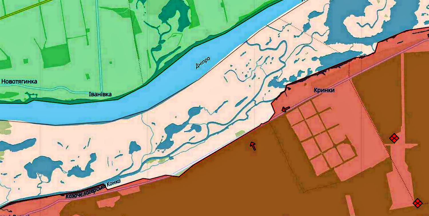 Карта боїв.