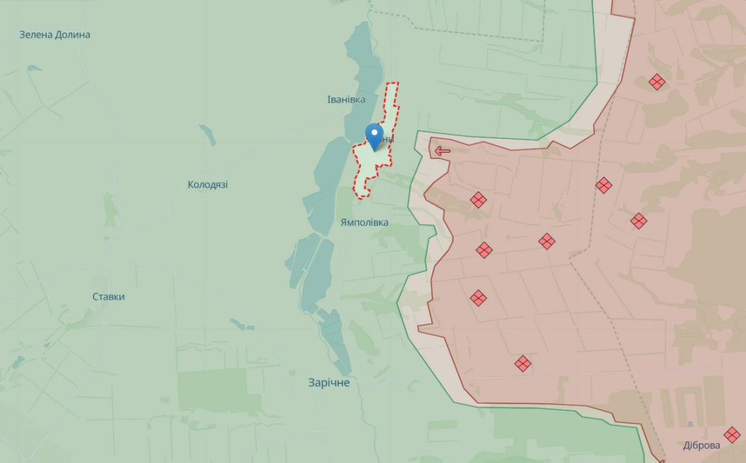 Терни, фронт, Донецька область