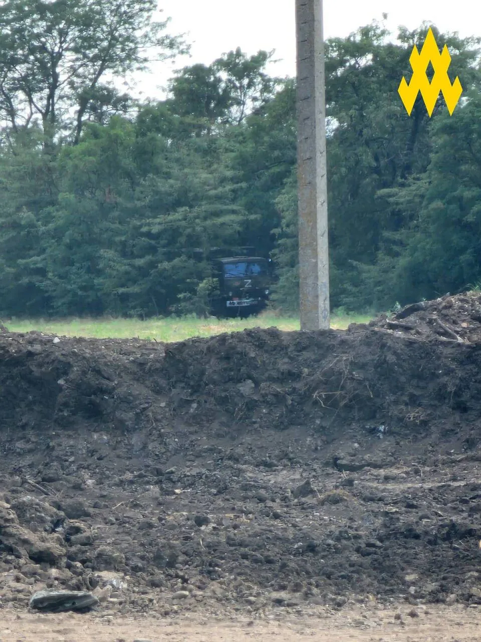 Окупанти на Херсонщині ховають техніку в лісопосадках, щоб врятуватися від партизанів. Фото