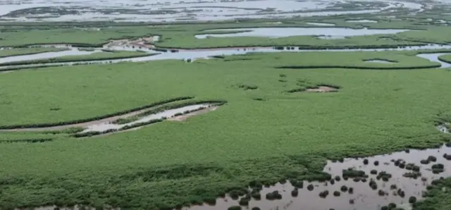 територія колишнього Каховського водосховища