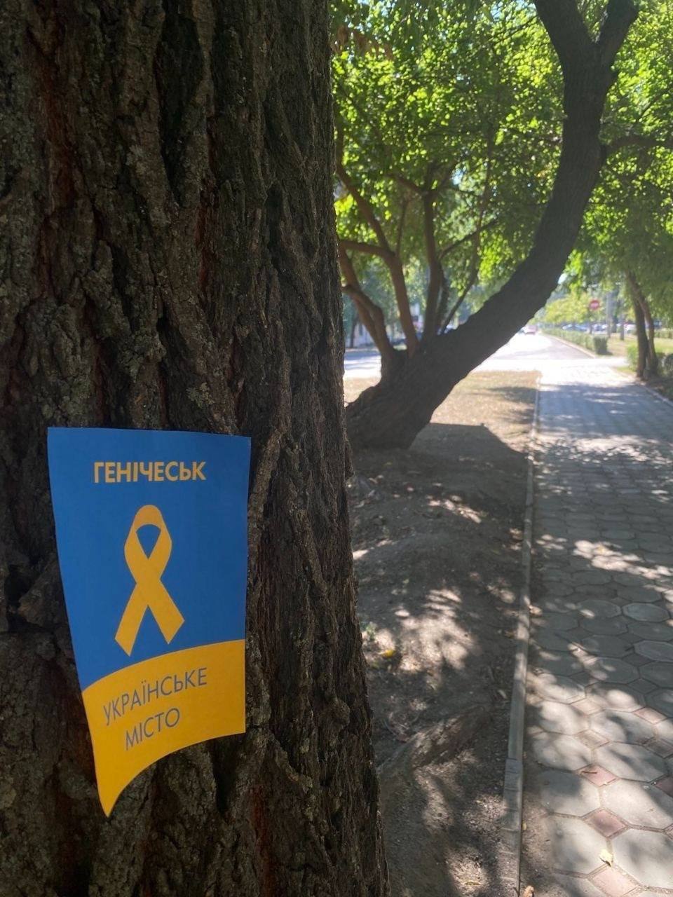 Геническ, Скадовск и Новая Каховка сопротивляются: активисты напомнили оккупантам, что Херсонщина – это Украина. Фото