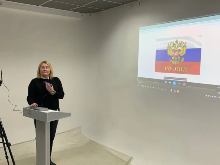 Регіна Андрєєва у Ялті. Світлина з окупаційного телеграм-каналу.