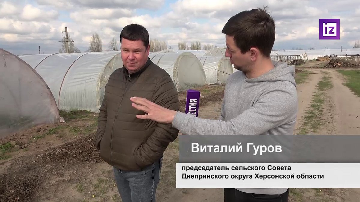 стоп-кадр із пропагандистського сюжету на російському телебаченні, квітень 2022