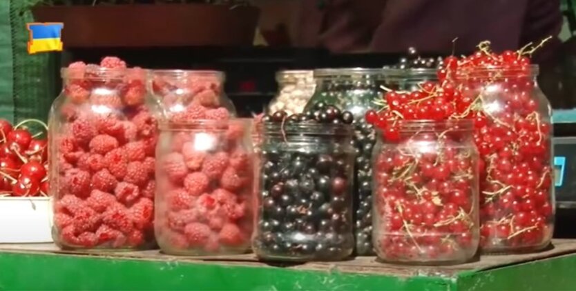 Цены на ягоды, малина. смородина, черешня