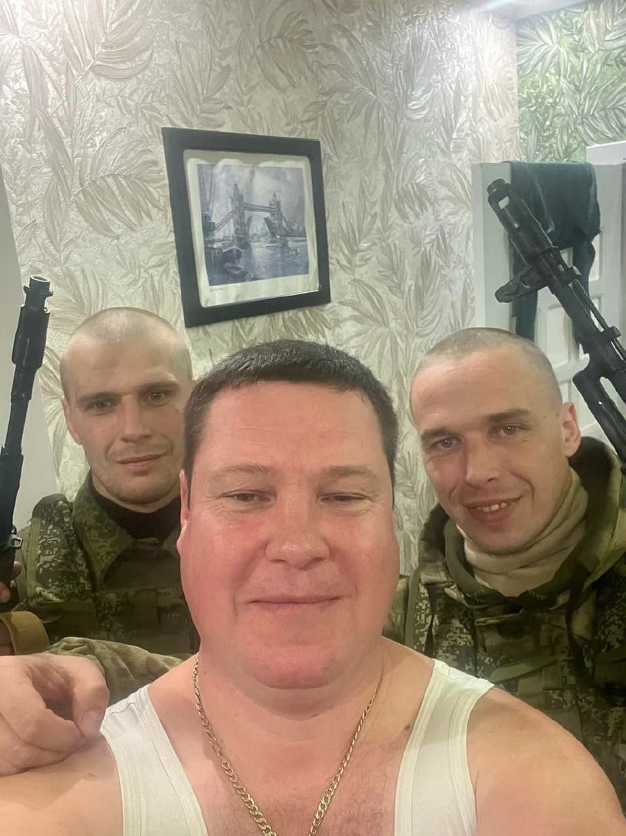 Віталій Гура з російськими військовими